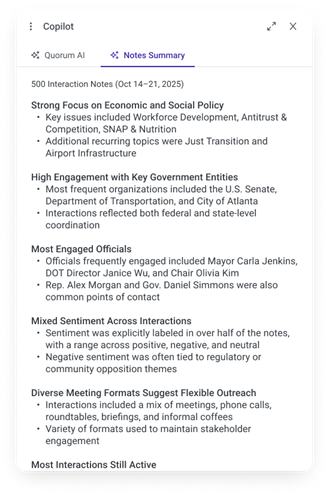 AI Meeting Note Summaries