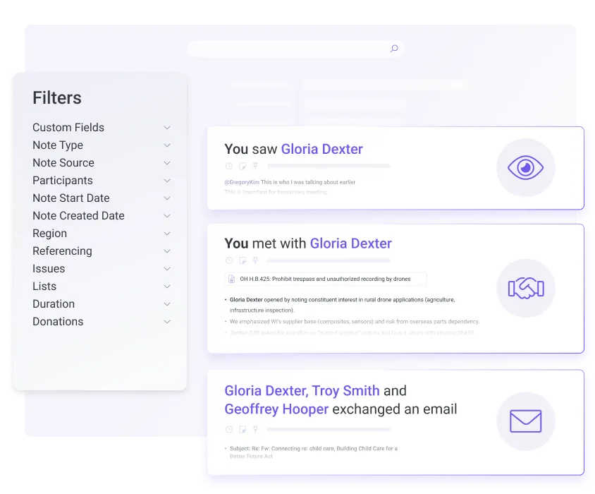 Log Meetings and Interactions