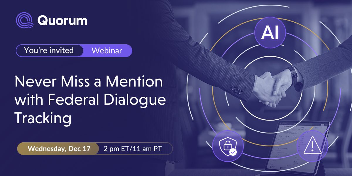 Never Miss a Mention with Federal Dialogue Tracking