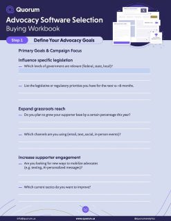 Advocacy Software Buyers Guide