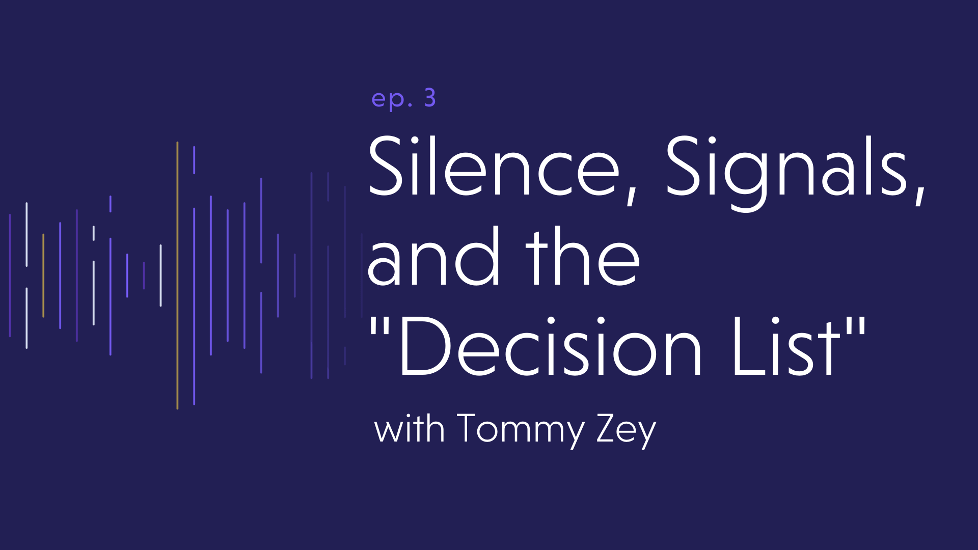 Silence, Signals, and the “Decision List”