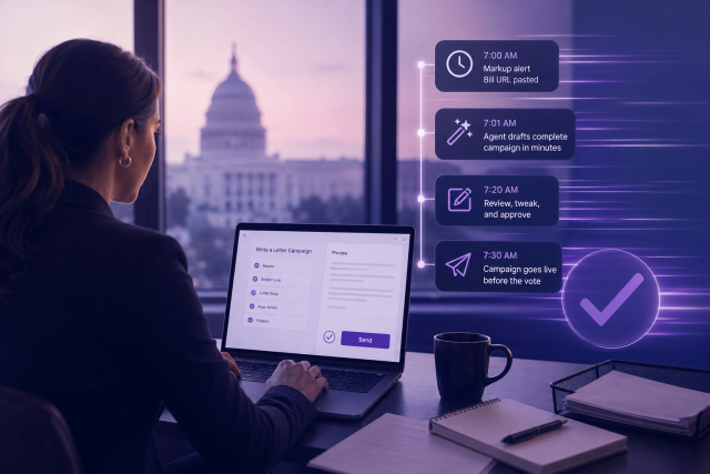 How Grassroots Teams Are Winning the Policy Window With the Campaign Builder Agent