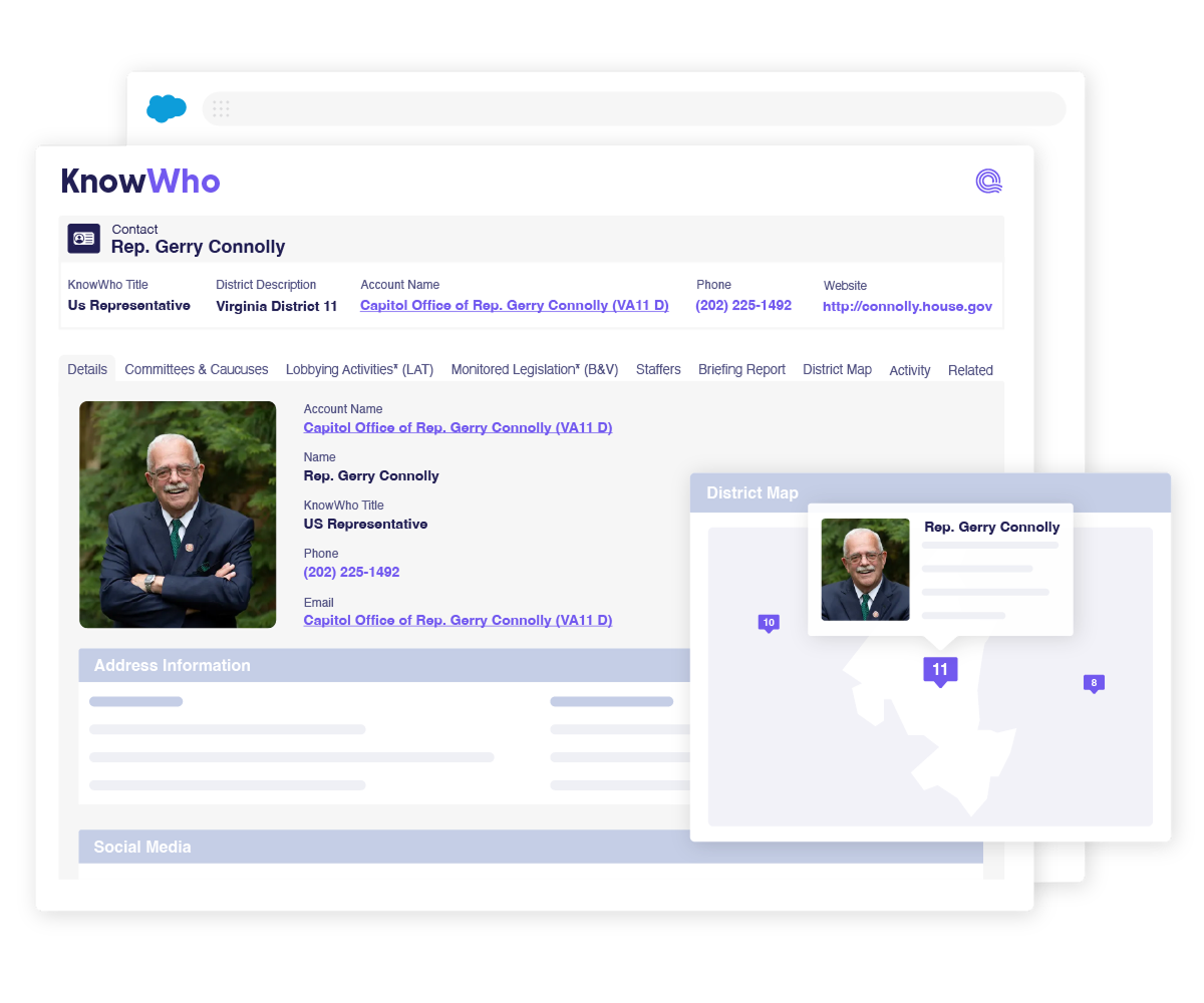 KnowWho contact directories native to Salesforce